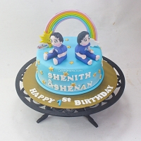 Twin Boy Birthday Cake - 2Kg